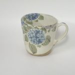 粉引紫陽花文マグカップ1